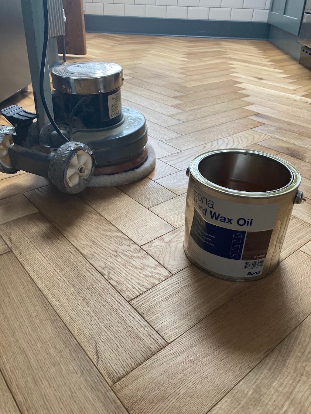 Acacia wood floor restoration