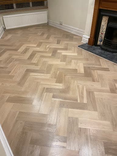 Acacia wood floor restoration — Customer photo