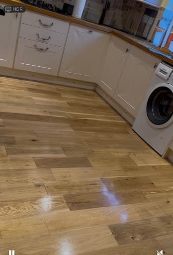 Acacia wood floor restoration — Customer photo