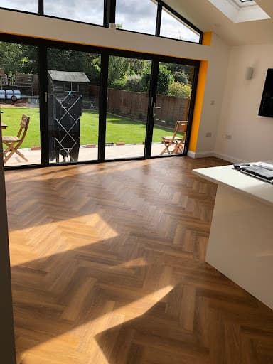 Abstract Luxury Vinyl Tiles Amtico Flooring Fitting Service — Customer photo