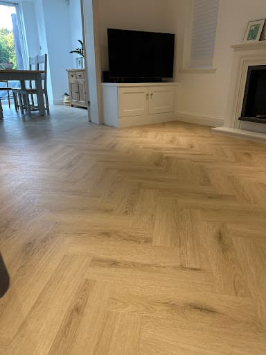 Abstract Luxury Vinyl Tiles Amtico Flooring Fitting Service — Customer photo