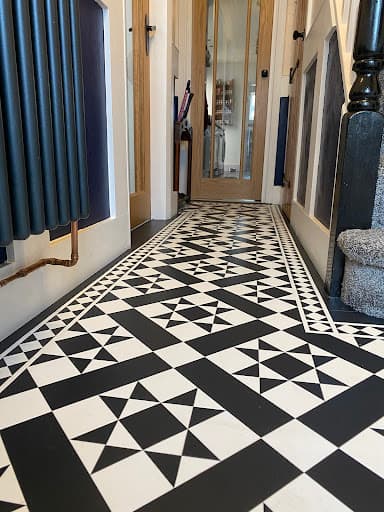 Abstract Luxury Vinyl Tiles Amtico Flooring Fitting Service — Customer photo