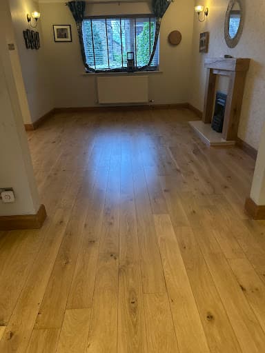 Acacia wood floor restoration — Customer photo