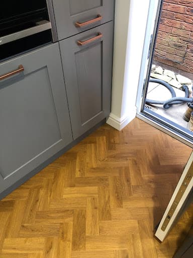 Abstract Luxury Vinyl Tiles Amtico Flooring Fitting Service — Customer photo